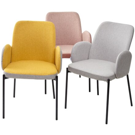 Стул NIKKI VF109 розовый / VF110 брусничный М-City 