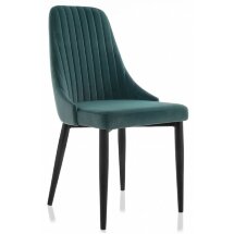 Стул на металлокаркасе Kora green / black