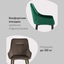 Стул Диана велюр темно-бирюзовый