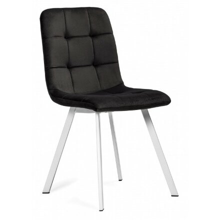 Стул на металлокаркасе Bruk dark gray / white 