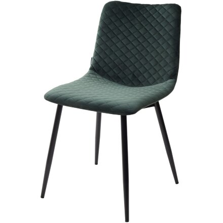Стул TINTIN BLUVEL-78 GREEN / черный каркас М-City 