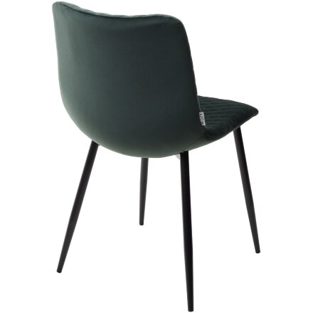 Стул TINTIN BLUVEL-78 GREEN / черный каркас М-City 