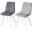 Стул DAIQUIRI BLUVEL-03 LIGHT GREY / белый каркас, велюр М-City 