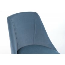 Стул на металлокаркасе Morgan blue / wood