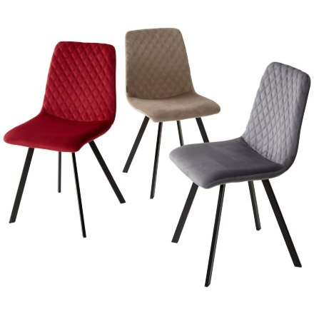 Стул DAIQUIRI BLUVEL-14 GREY, велюр М-City 
