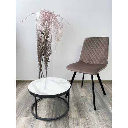 Стул DAIQUIRI BLUVEL-38 LATTE, велюр М-City 