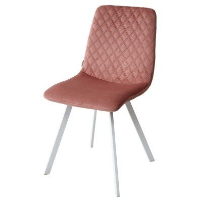 Стул DAIQUIRI BLUVEL-52 PINK / белый каркас, велюр М-City 