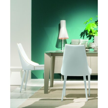 Стул CLARA 40.11 (TR505 white with sand cordonet, экокожа) 