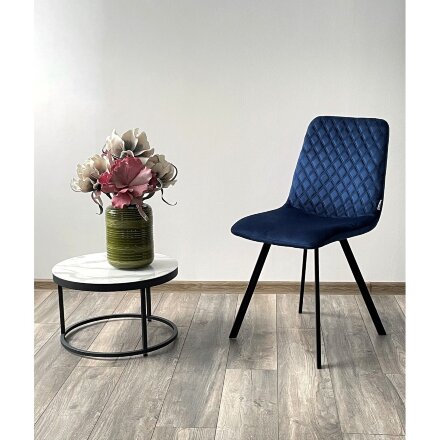 Стул DAIQUIRI BLUVEL-86 NAVY BLUE, велюр М-City 