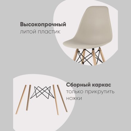 Стул Eames Style DSW голубой 