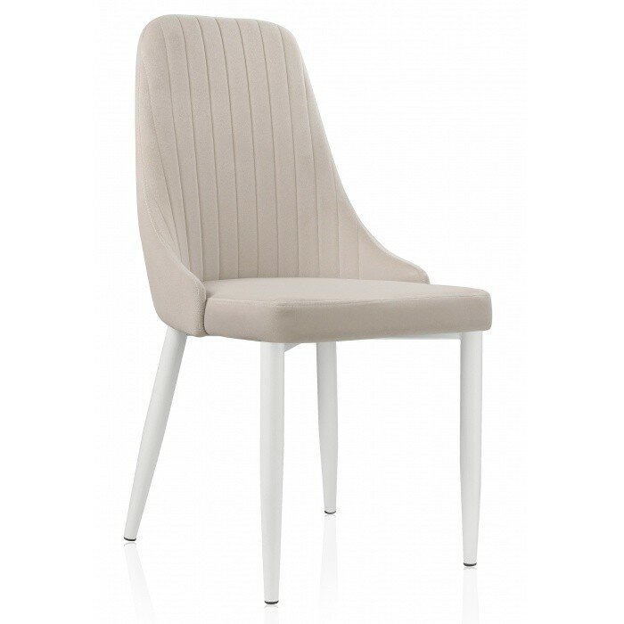 Стул на металлокаркасе Kora white / beige Стул на металлокаркасе Kora white / beige