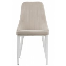 Стул на металлокаркасе Kora white / beige