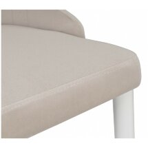 Стул на металлокаркасе Kora white / beige