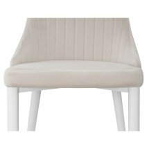 Стул на металлокаркасе Kora white / beige