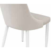 Стул на металлокаркасе Kora white / beige