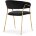 Стул на металлокаркасе Kamelia 1 black / gold 